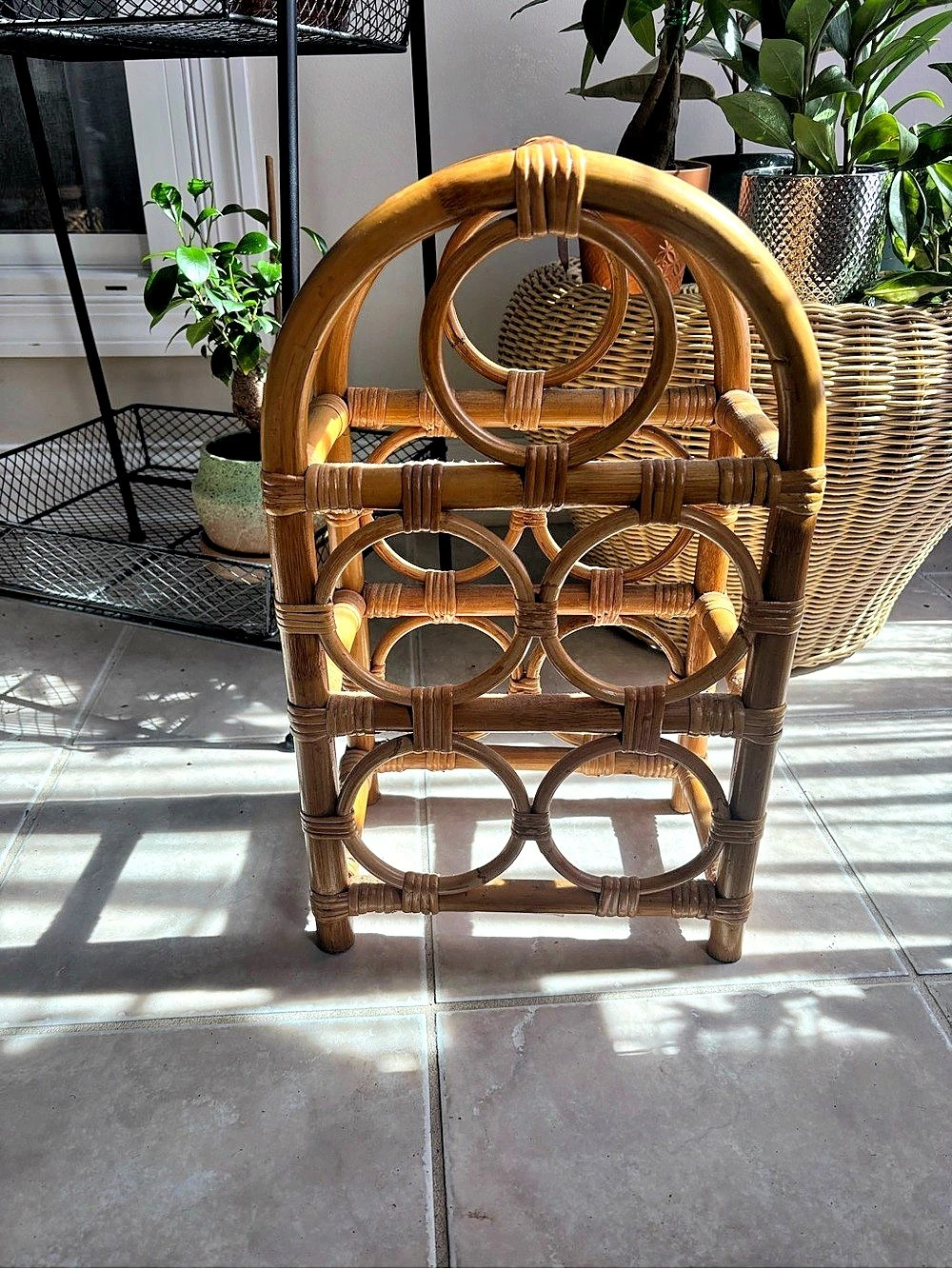 Rattan Wine Rack